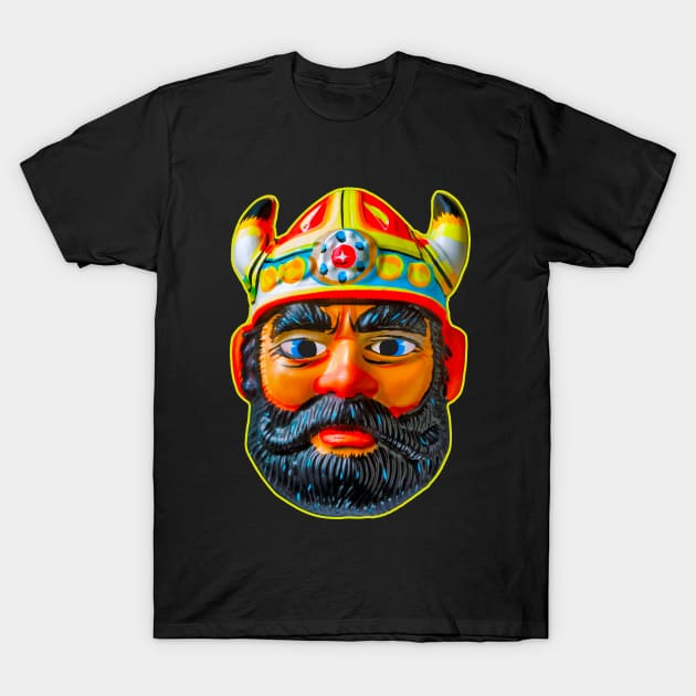 Viking King Mask T-Shirt by TJWDraws